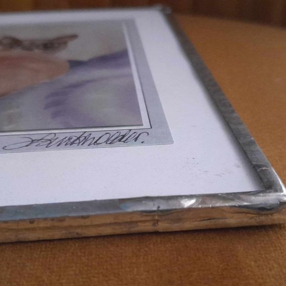 Cat Print, Siamese "Friends" in Lead Glass Frame, Art by Joyce Burkholder - Picture 3 of 4